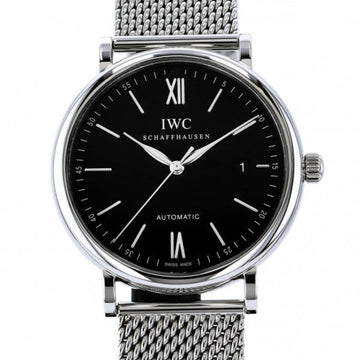 IWC Portofino IW356506 black dial watch for men