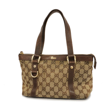 GUCCIAuth  GG Canvas Handbag 141471 Women's Handbag Beige,Brown