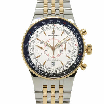 BREITLING Montbrillant Legend C23340 Chronograph Men's Watch Date Silver Dial K18PG Pink Gold Automatic Winding