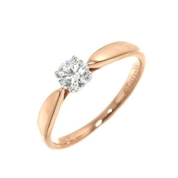 TIFFANY&Co Harmony Diamond 0.29ct F/VS1/3EX Ring No. 8 K18 PG Pt Pink Gold 750 Platinum