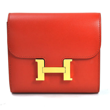 Hermes Bi-Fold Wallet Constance Sanguine Vota Delacto Ladies
