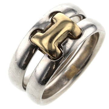 Hermes Ring Oramp Combi Silver 925 K18 Yellow Gold Upper No. 14 Lower 15.5 Men's HERMES