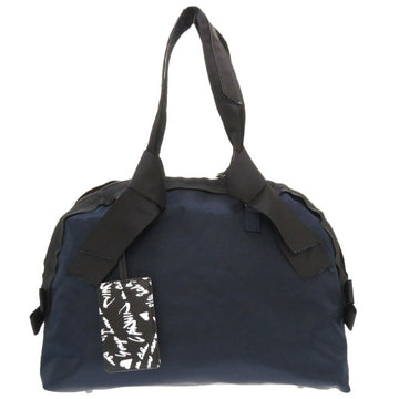 LANVIN ON BLUE on blue  en blue ribbon nylon canvas navy black boston bag handbag