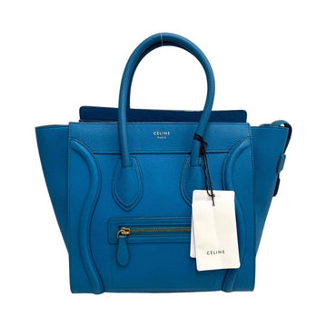 CELINE Celine Celine Ring handbag in light blue leather
