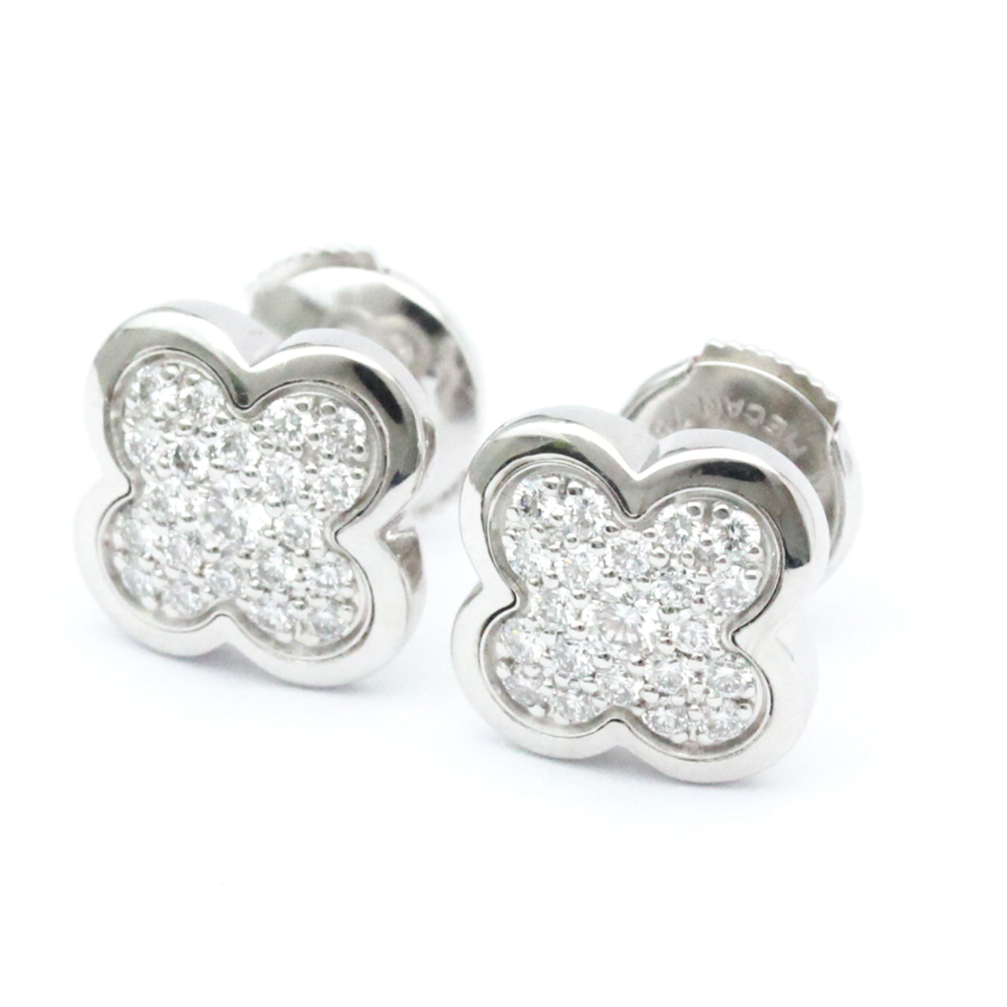 The Three Leaf Diamond Earrings by PC Jeweller