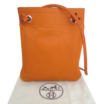 Hermes diagonal shoulder bag Aline mini leather orange unisex