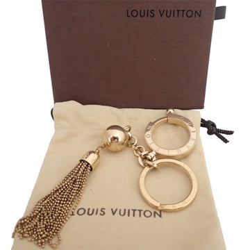 LOUIS VUITTON Charm Porto Cle Swing Gold Metal Material Keychain Keyring Women's Men's M65997