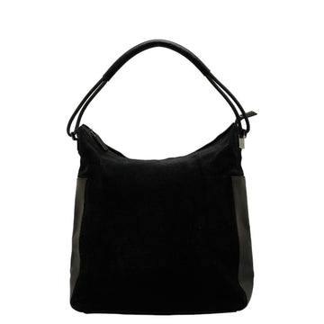GUCCI handbag 001 3770 black suede leather ladies