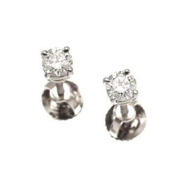TIFFANY&Co. solitaire diamond 0.19ctx2 F/VVS1-VVS2/EX pierced earrings Pt platinum stud Diamond Earrings Pierced