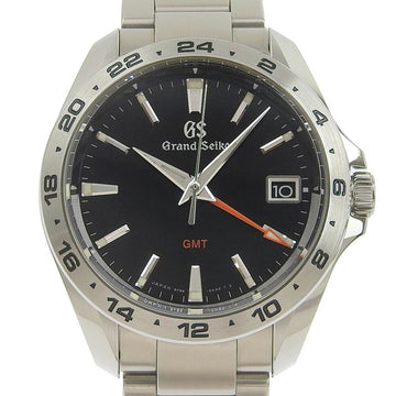 SEIKO Grand 9F86-0AB0 SBGN003 stainless steel quartz analog display men's black dial watch