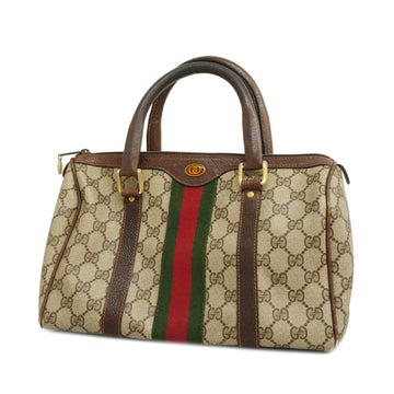 GUCCIAuth  Sherry Line Handbag 24 02 007 Women's GG Supreme,Leather Handbag Beig