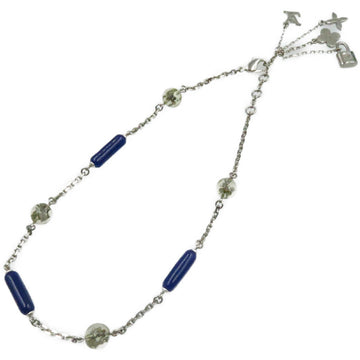 Louis Vuitton Sotoire Veil Ankhlusion M65544 Blue Stone Necklace 0219 LOUIS VUITTON