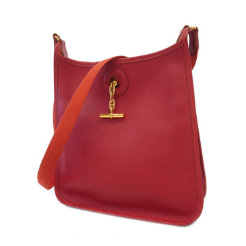 Hermes Vespa Vespa PM B Engraved Women's Courchevel Leather Shoulder Bag