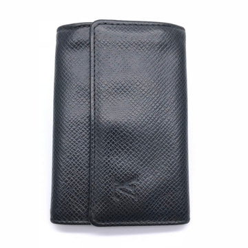 Louis Vuitton men's 6 key case M30500 Taiga Black