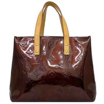 LOUIS VUITTON Handbag Lead PM Brown Beige Amaranto Monogram Vernis M91993 Patent Leather Nume MI2027  LV Tote Bag Enamel