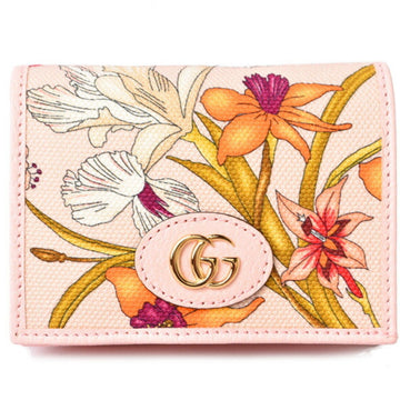 GUCCI Wallet  Folding Flora Limited Edition Day Canvas Rose 577347