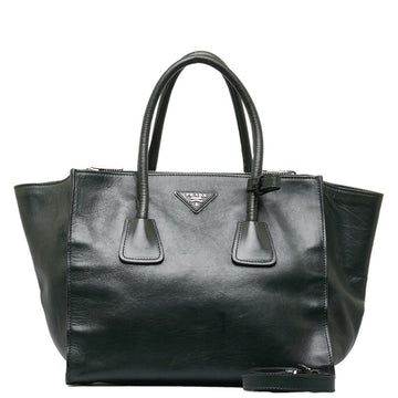 PRADA Handbag Shoulder Bag BN2619 Green Leather Women's