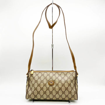 GUCCI Old GG Pattern Shoulder Bag Crossbody Brown Supreme Ladies Fashion 89 02 086 USED