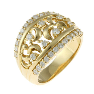 Lanvin Ring No. 13 18K K18 Gold Diamond Women's