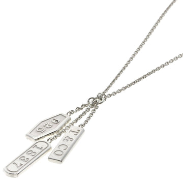 TIFFANY 1837 3 Tag Necklace Silver Women's &Co.