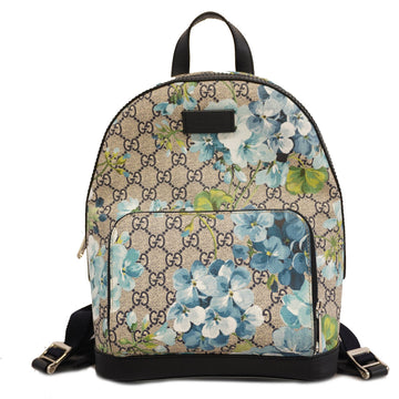 Gucci GG Blooms Rucksack 546327 Women's GG Supreme Backpack Beige,Blue