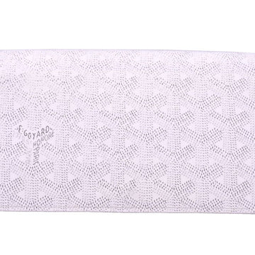 Goyard long wallet white x light gray PVC folio