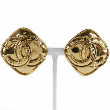 CHANEL here mark vintage gold plated 94P ladies earrings
