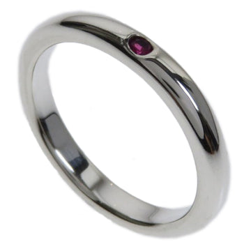 TIFFANY Stacking Band Pink Sapphire 1p Ring/Ring Silver Ladies &Co.