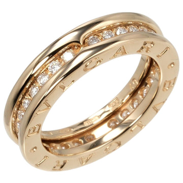 BVLGARI B.ZERO1 XS 1 Band Ring Size 8.5 6.8g K18 YG Yellow Gold Full Diamond