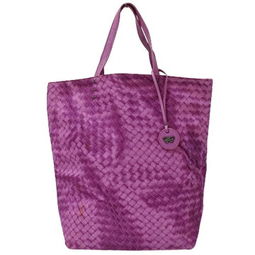 BOTTEGA VENETA Bag Women's Tote Intretch Illusion Nylon Purple