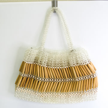 ANTEPRIMA Women's Beads,Wood Handbag Beige,White