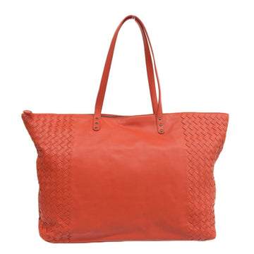 BOTTEGA VENETA bag Lady's tote shoulder intrecciato leather red