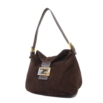 Fendi Handbag Women's Suede Handbag Brown