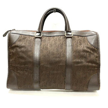 CHRISTIAN DIOR Dior Trotter Canvas Dark Brown Bag Handbag Unisex