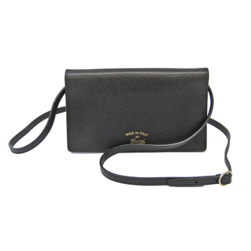 GUCCI Swing 368231 Women's Leather Chain/Shoulder Wallet Black