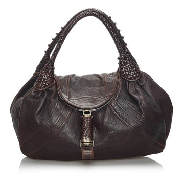 Fendi spyback handbag 8BR512 brown leather ladies FENDI