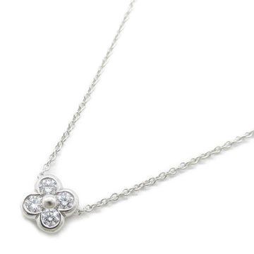 TIFFANY&CO Bezel Set Diamond Necklace Necklace Clear Pt950Platinum Clear