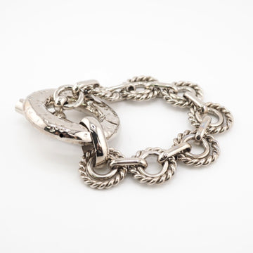 CELINE Vintage Twist Bracelet Silver Ladies