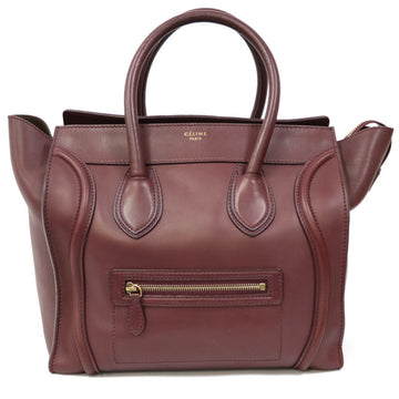 Celine Handbag Luggage Mini Shopper Purple Ladies