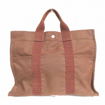 Hermes Her Line Unisex Canvas Handbag,Tote Bag Brown