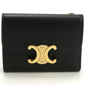 CELINE with coin purse Triomphe 10I65 3DPV 38NO tri-fold wallet calf ladies