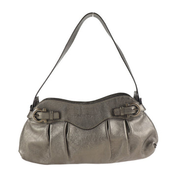 SALVATORE FERRAGAMO Gancini shoulder bag 21 A855 leather gold handbag