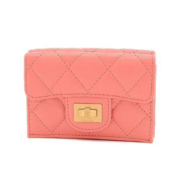 Chanel 2.55 Small Flap Wallet Tri-Fold Pink AP0230