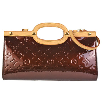 Louis Vuitton Roxbury Drive Shoulder Strap Handbag Bag Monogram Verni Amaranto Wine Red M91995