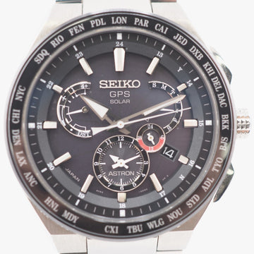 SEIKO/ 8X53-0AV0 7N0227 Astron GPS Solar Watch Silver Men's