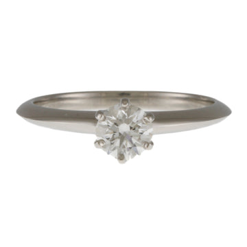 TIFFANY&Co. Solitaire Ring No. 12 Pt950 Platinum Diamond Women's