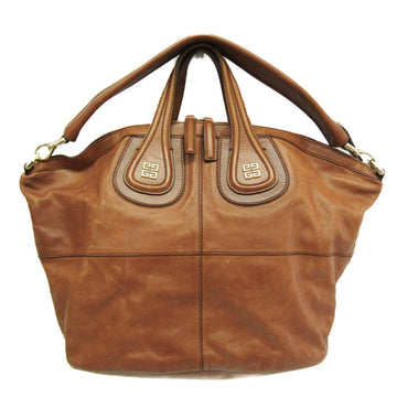 GIVENCHY Nightingale Women's Leather Handbag,Shoulder Bag Brown