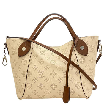 LOUIS VUITTON M51950 Mahina PM 2way shoulder bag hand handbag beige ladies Z0005099