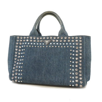 Prada Women's Denim Tote Bag Blue