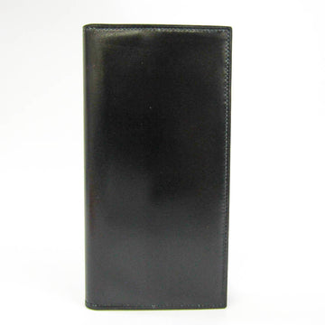 Hermes Osaka Unisex Box Calf Leather Long Wallet (bi-fold) Black
